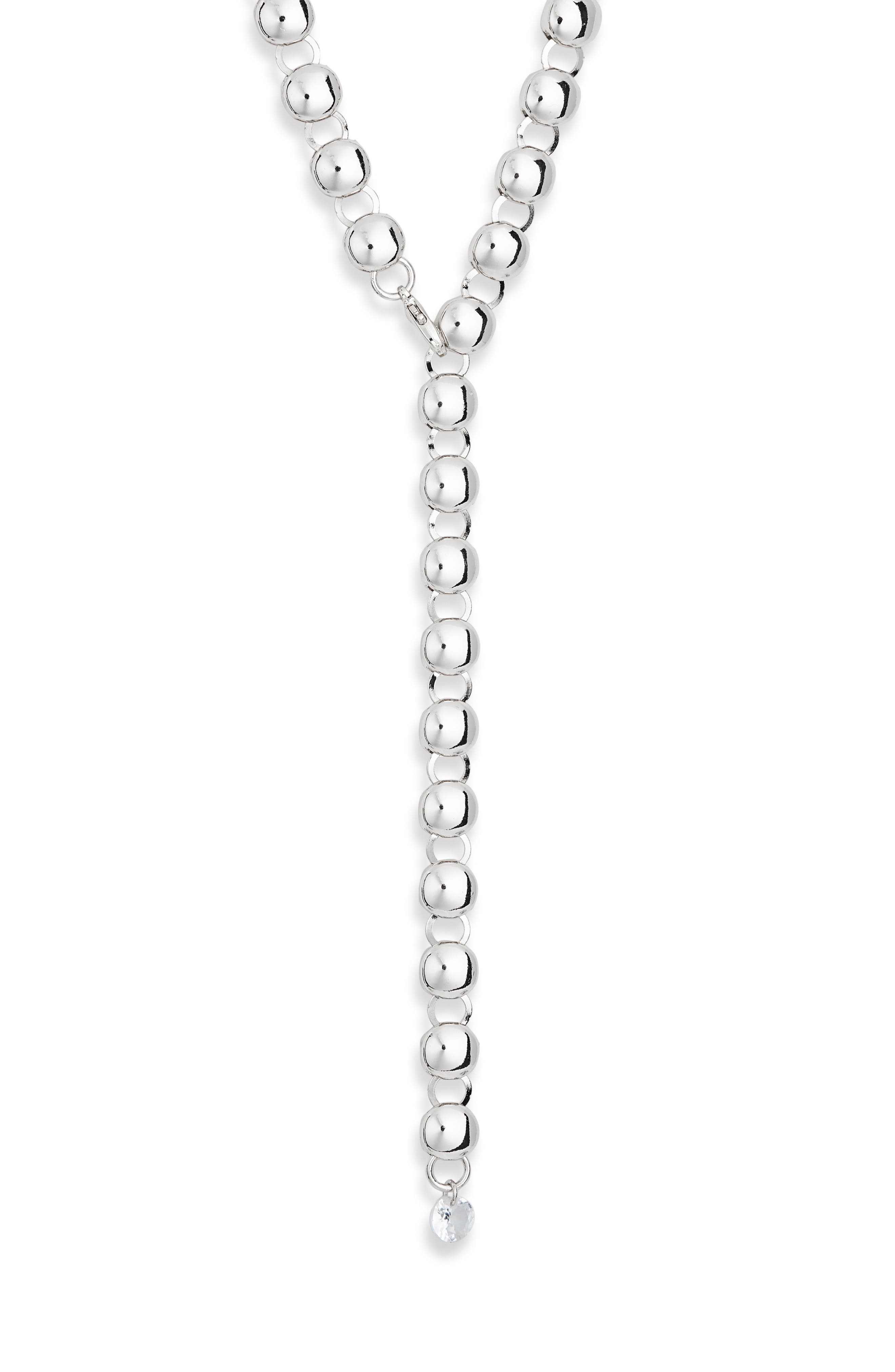 Cubic Zirconia Y-Necklace