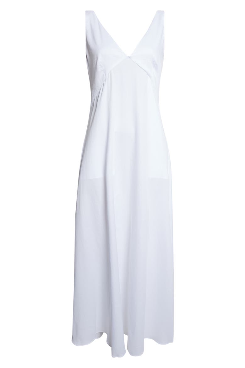 Yoko V-Neck Maxi Dress, Alternate, color, WHITE