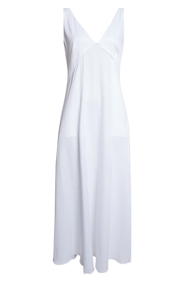 LESET Yoko V-Neck Maxi Dress, Main, color, White