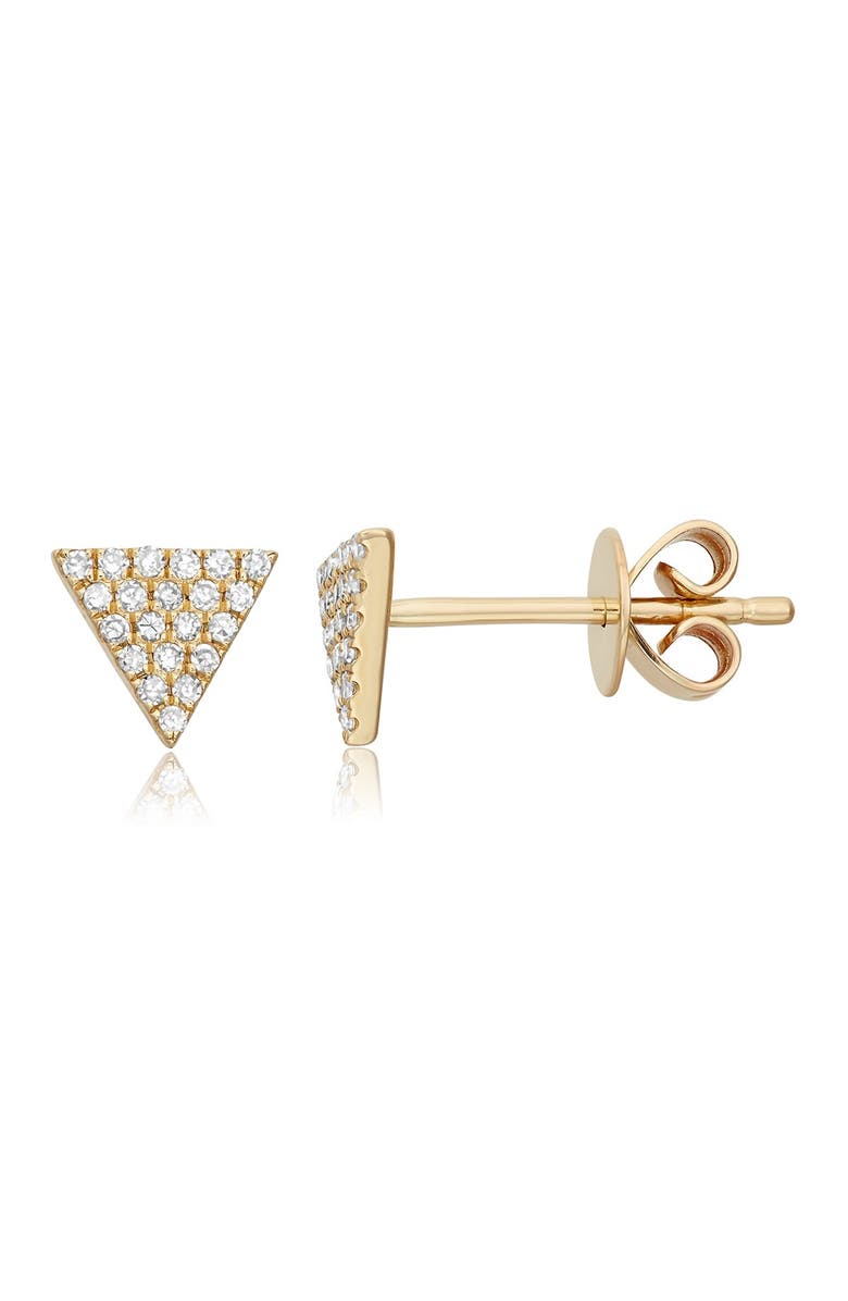 CENTRAL PARK Triangle Stud Earrings, Main, color, 