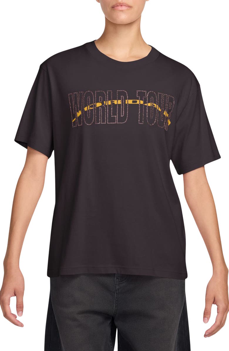 Jordan World Tour Cotton Graphic T-Shirt, Main, color, 045 Offnor