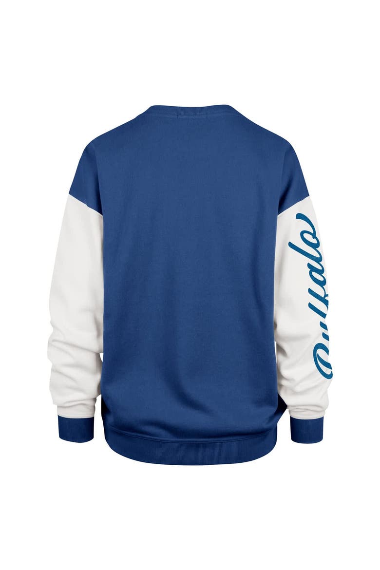 Women's '47  Royal Buffalo Bills Double Header Rise Andie Pullover Sweatshirt, Alternate, color, Royal