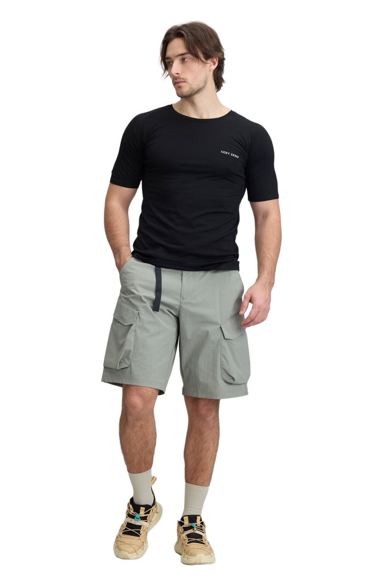 COZY ZERO Men's 100% Merino Reglan Tee, Alternate, color, Black