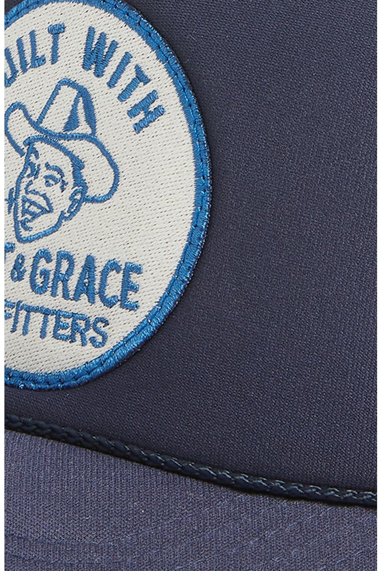 Built with Grace Trucker Hat, Alternate, color, NAVY