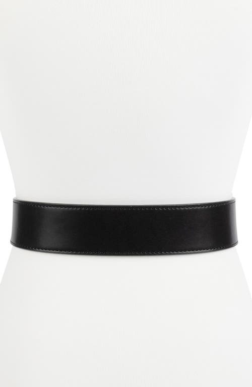 Kurt Geiger London Crystal Eagle Buckle Belt In Black