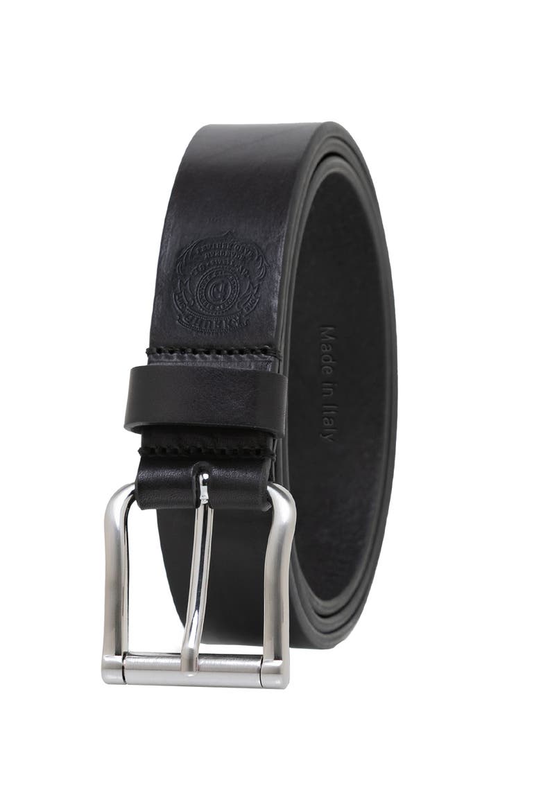 Classic Bridal handcrafted genuine leather belt, Main, color, Black