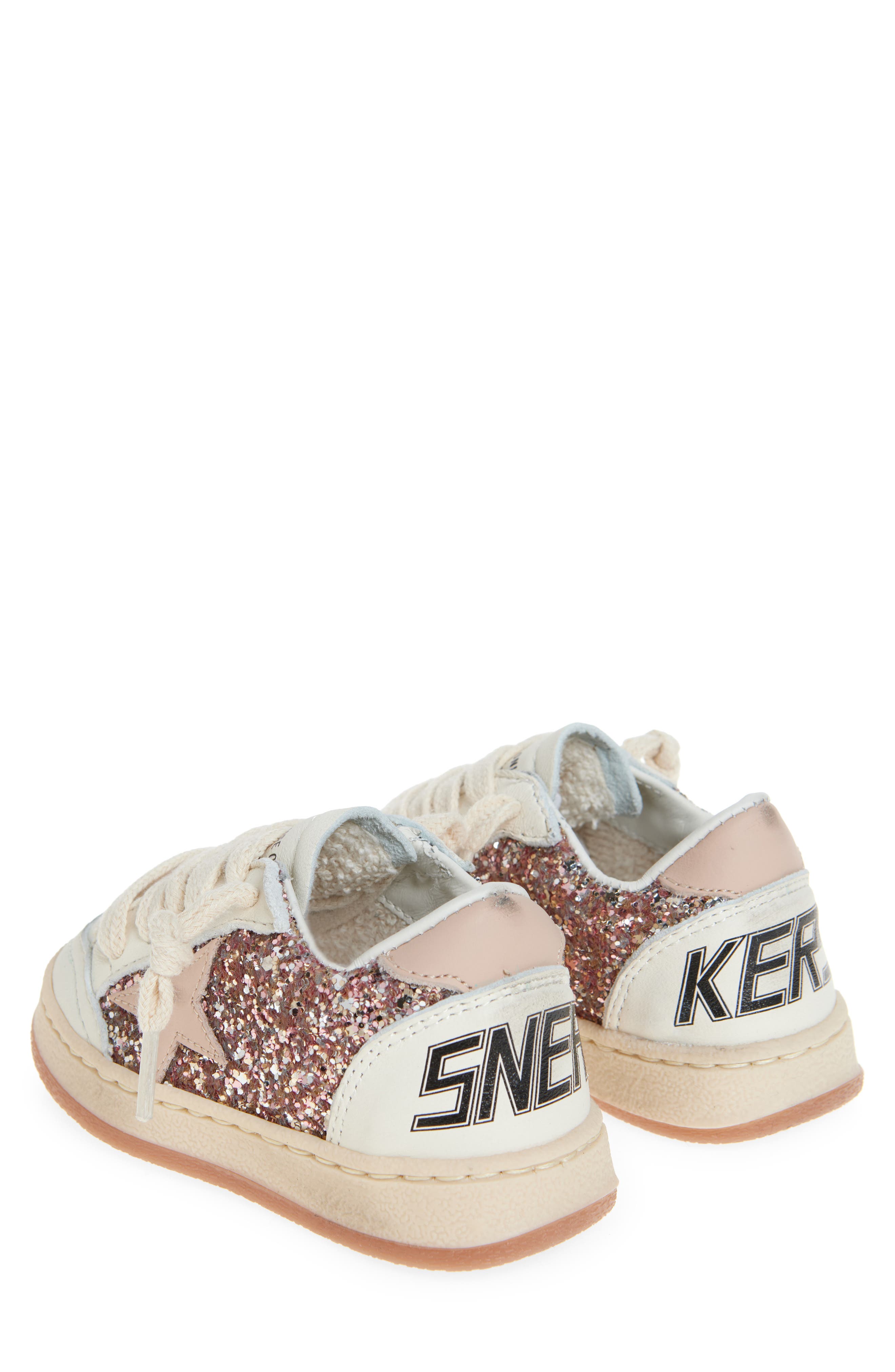 Golden Goose Kids' Ball Star Glitter Sneaker, Alternate, color, 