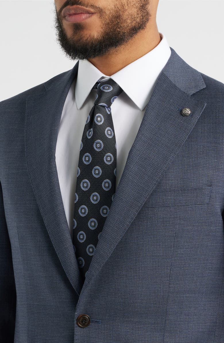 Jack Victor Esprit Navy Microchek Wool Suit, Alternate, color, Navy