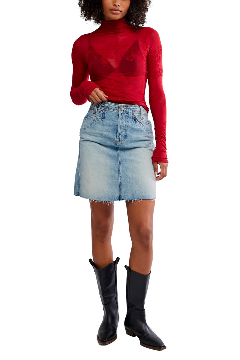 You Decide Lace Mesh Top, Alternate, color, DEEP CHERRY