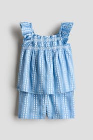 H&M 2-piece Embroidery-detail Cotton Set