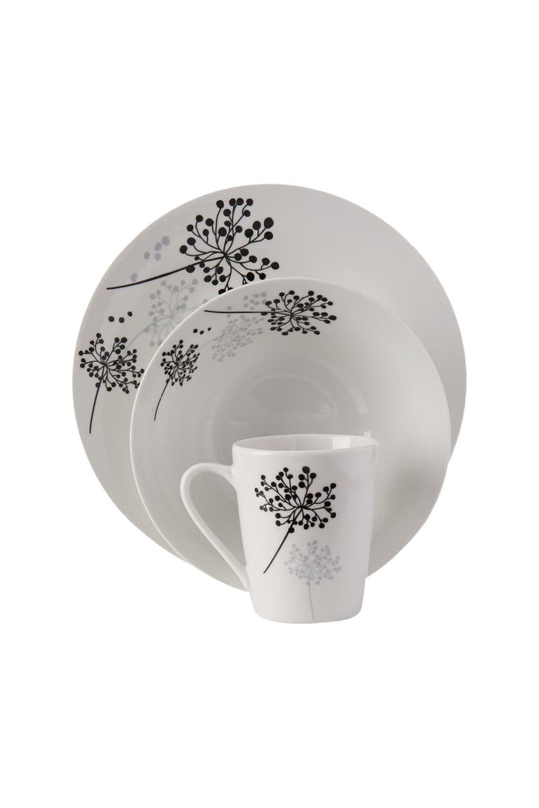 Netherwood 12-Piece Dinnerware Set, Alternate, color, White