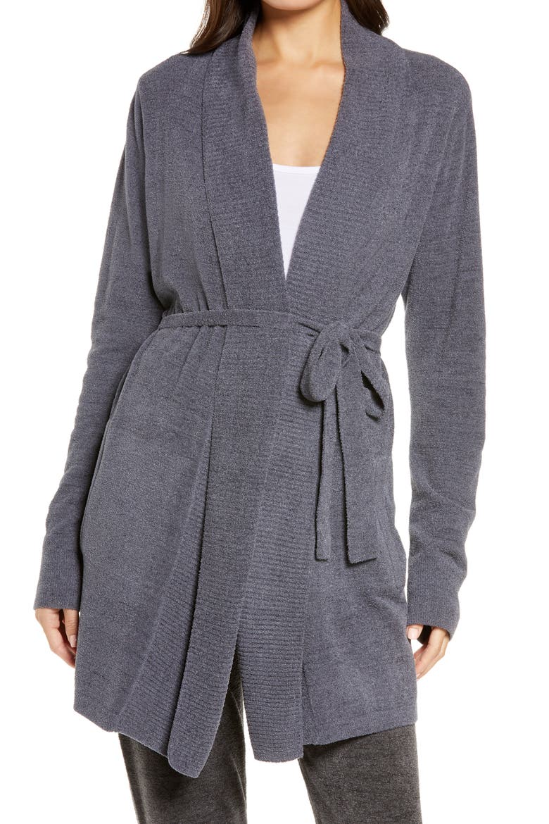 CozyChic™ Drape Rib Cardigan, Main, color, PACIFIC BLUE