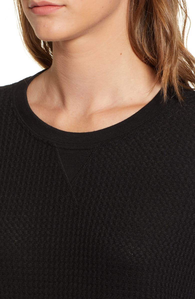 RVCA Cited Waffle Knit Pullover Top, Alternate, color, 