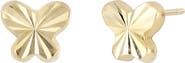 Bony Levy 14K Gold Textured Butterfly Stud Earrings