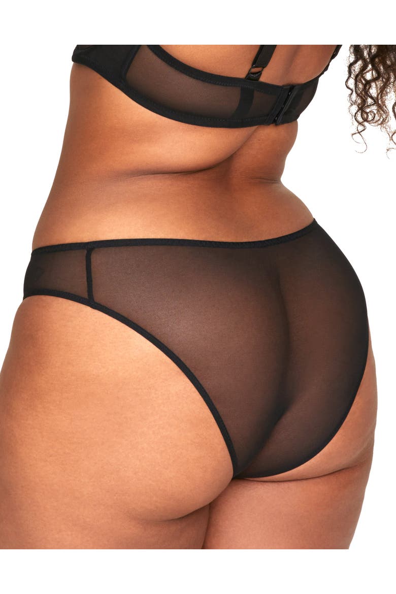 Tiana Bikini Panties, Alternate, color, Black