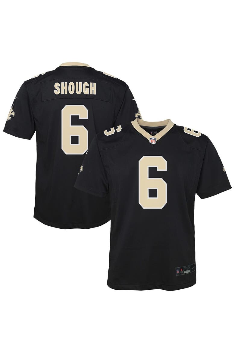 Youth Nike Tyler Shough Black New Orleans Saints Team Game Jersey, Main, color, Black