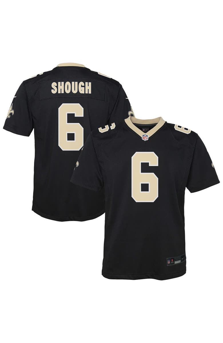 Nike Youth Nike Tyler Shough Black New Orleans Saints Team Game Jersey, Main, color, Black
