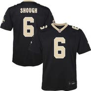 Nike Youth Nike Tyler Shough Black New Orleans Saints Team Game Jersey