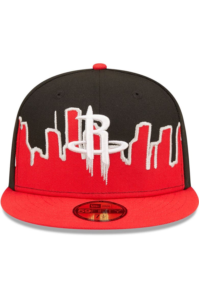 Men's New Era Red/Black Houston Rockets 2022 Tip-Off 59FIFTY Fitted Hat, Alternate, color, Red
