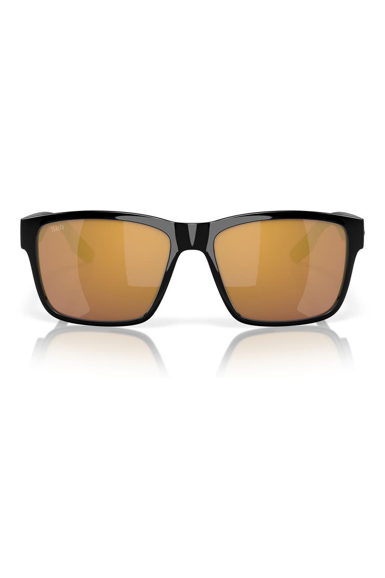 Square Polarized Sunglasses, Main, color, BLACK GOLD