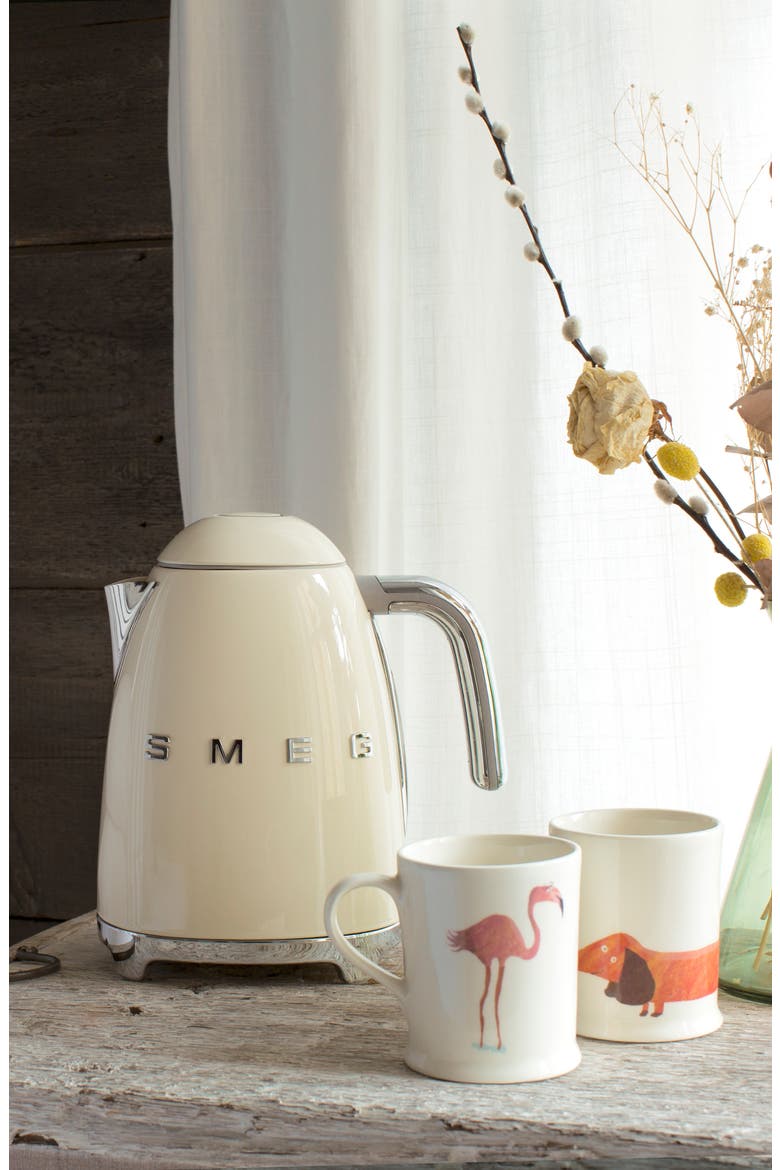 '50s Retro Style Electric Kettle, Alternate, color, WHITE