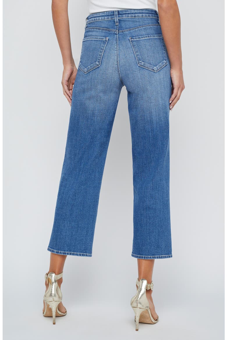 June High Waist Crop Stovepipe Jeans, Alternate, color, HUXLEY