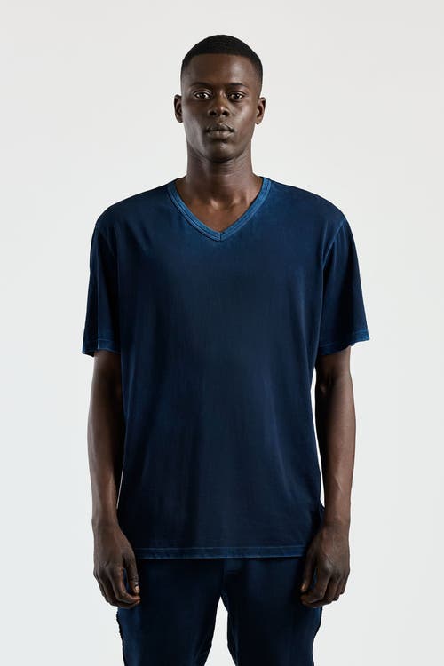 Cotton Citizen Classic V-neck Tee In Vintage Navy