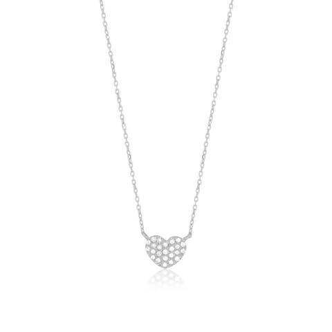 Mini Diamond Heart Necklace