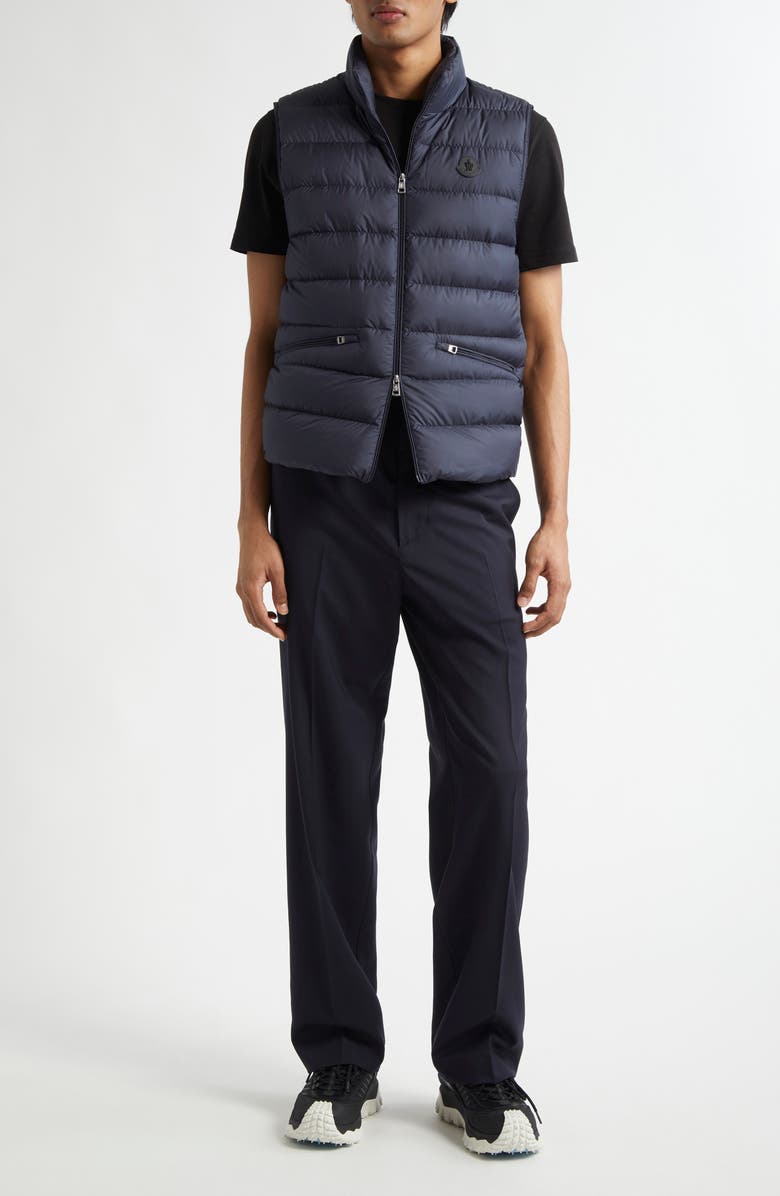 Moncler Lechtal Down Puffer Vest, Alternate, color, Night Sky