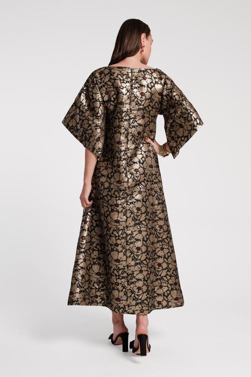 FRANCES VALENTINE FRANCES VALENTINE SPINNAKER 100% COTTON MAXI PRINT DRESS