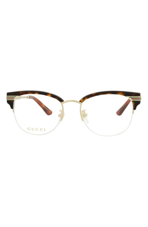 50mm Semi Rimless Round Reading Glasses