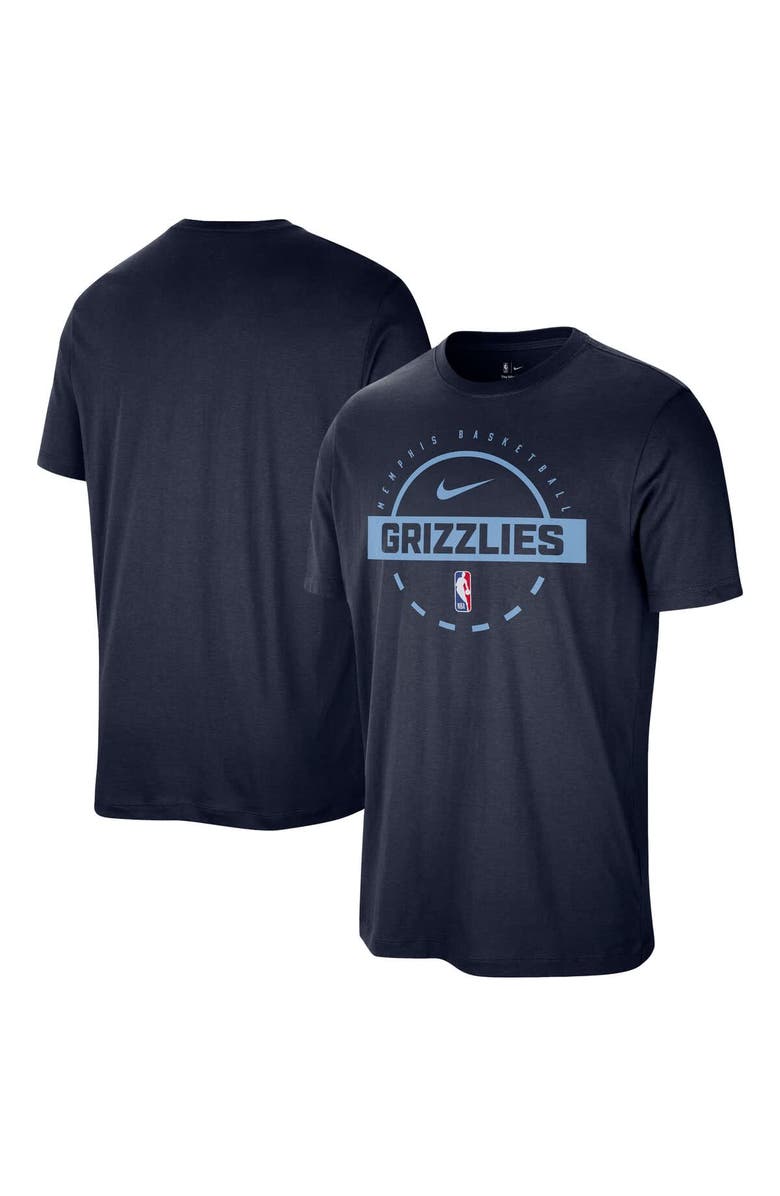 Nike Men's Nike Navy Memphis Grizzlies Authentic Practice T-Shirt, Alternate, color, Navy