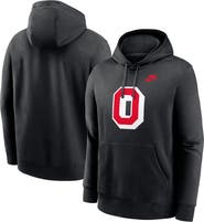Nike Men's Nike Black Ohio State Buckeyes Legacy Logo Club Fleece Pullover Hoodie