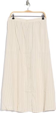 MAX STUDIO Button Front A-Line Skirt