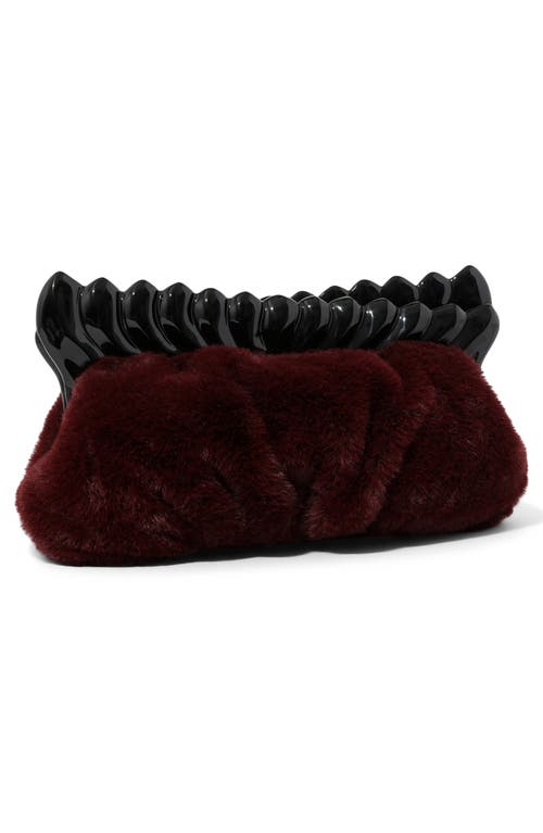 Alexis Bittar The Pouf Clutch In Burgundy