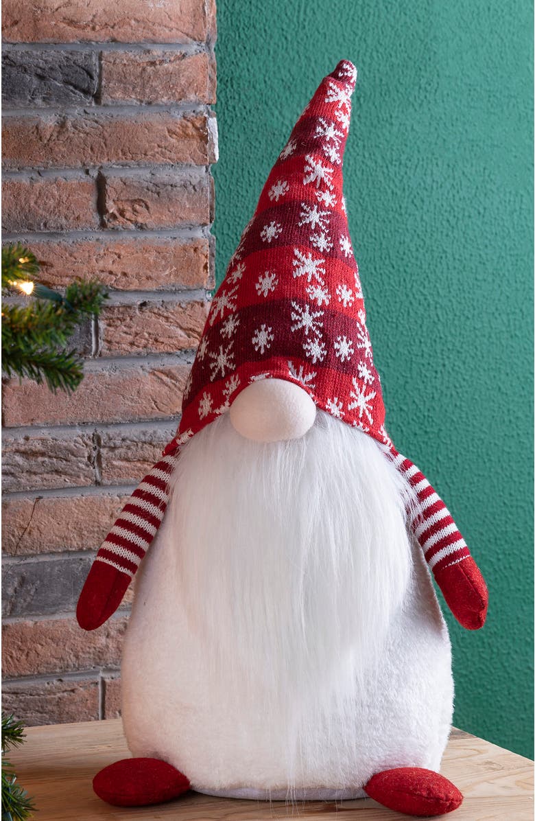 Glitzhome Fabric Christmas Gnome Standing Decor, Alternate, color, 