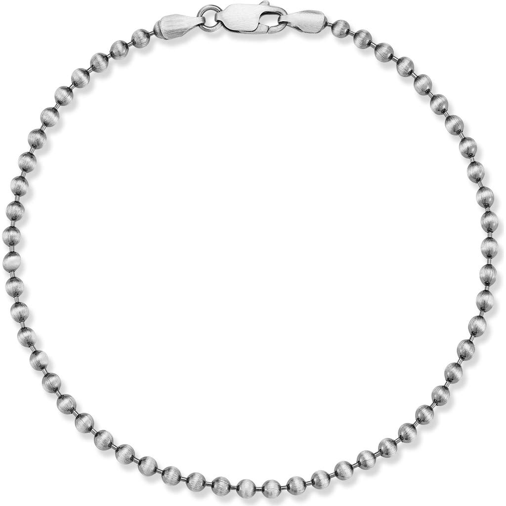 Yield Of Men Oxidized 3mm Ball Chain Bracelet In Metallic