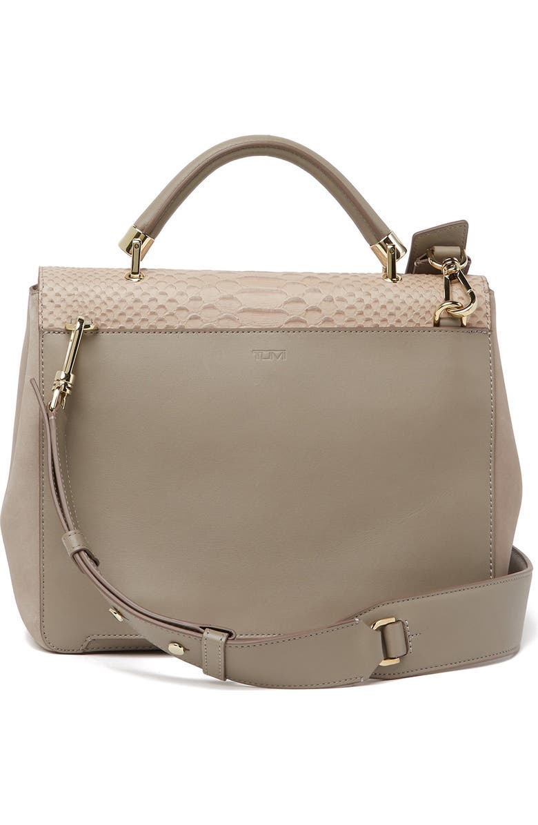 TUMI Brooke Snake Embossed Crossbody, Alternate, color,