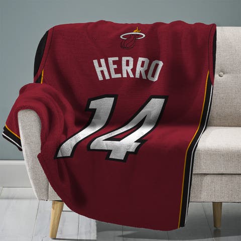 Miami Heat Tyler Herro Name and Number 60" x 80" Raschel Throw Blanket