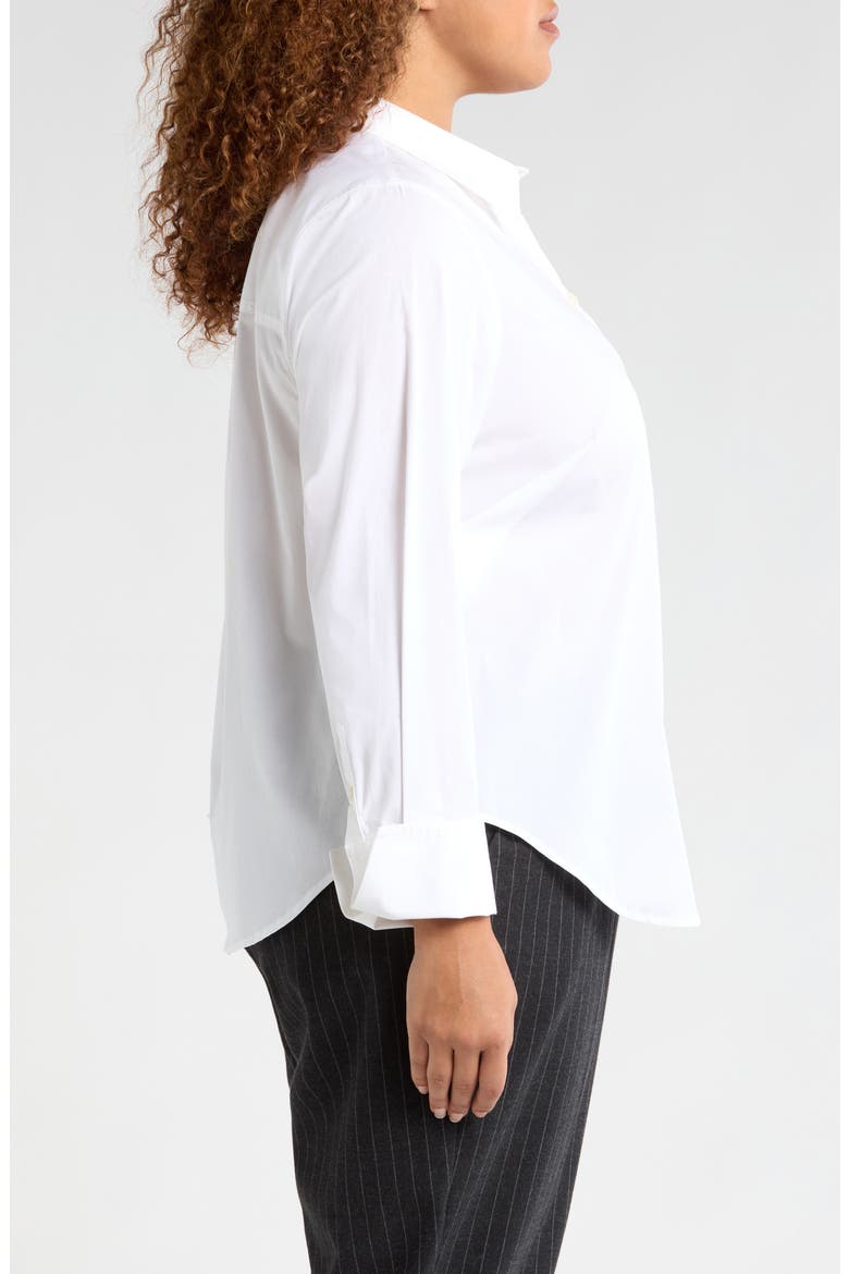 Henning x US Madison Poplin Button-Up Shirt, Alternate, color, WHITE