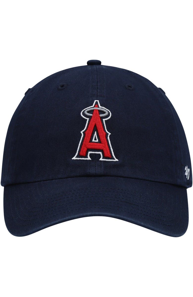 '47 Men's '47 Navy Los Angeles Angels Clean Up Adjustable Hat, Alternate, color, Navy