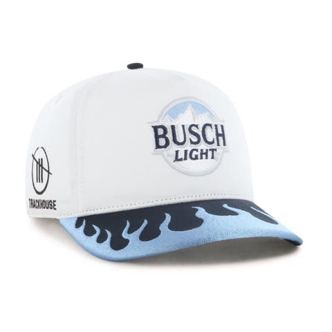 Men's '47 White/Light Blue Ross Chastain Flame Hitch Adjustable Hat