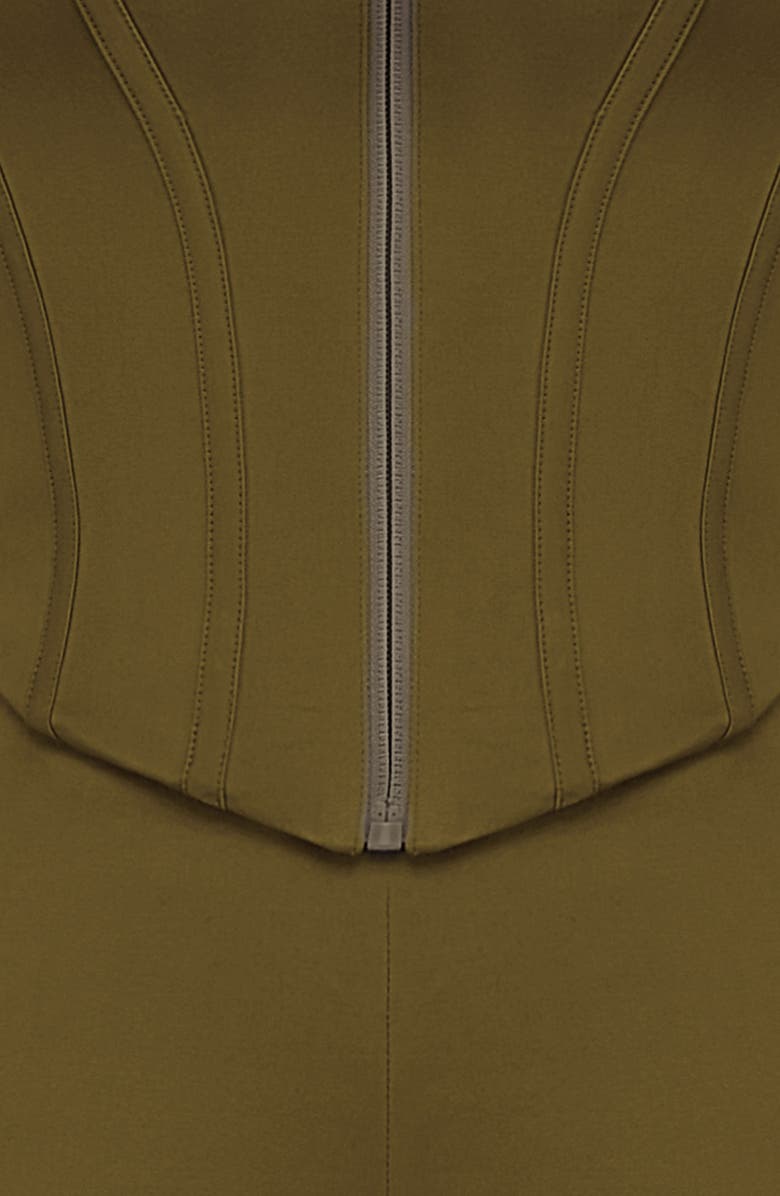 Mistress Rocks Strapless Corset Jumpsuit, Alternate, color, Khaki