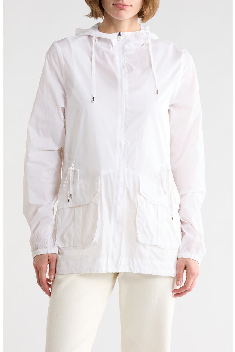 Transparent Anorak, Main, color, WHITE