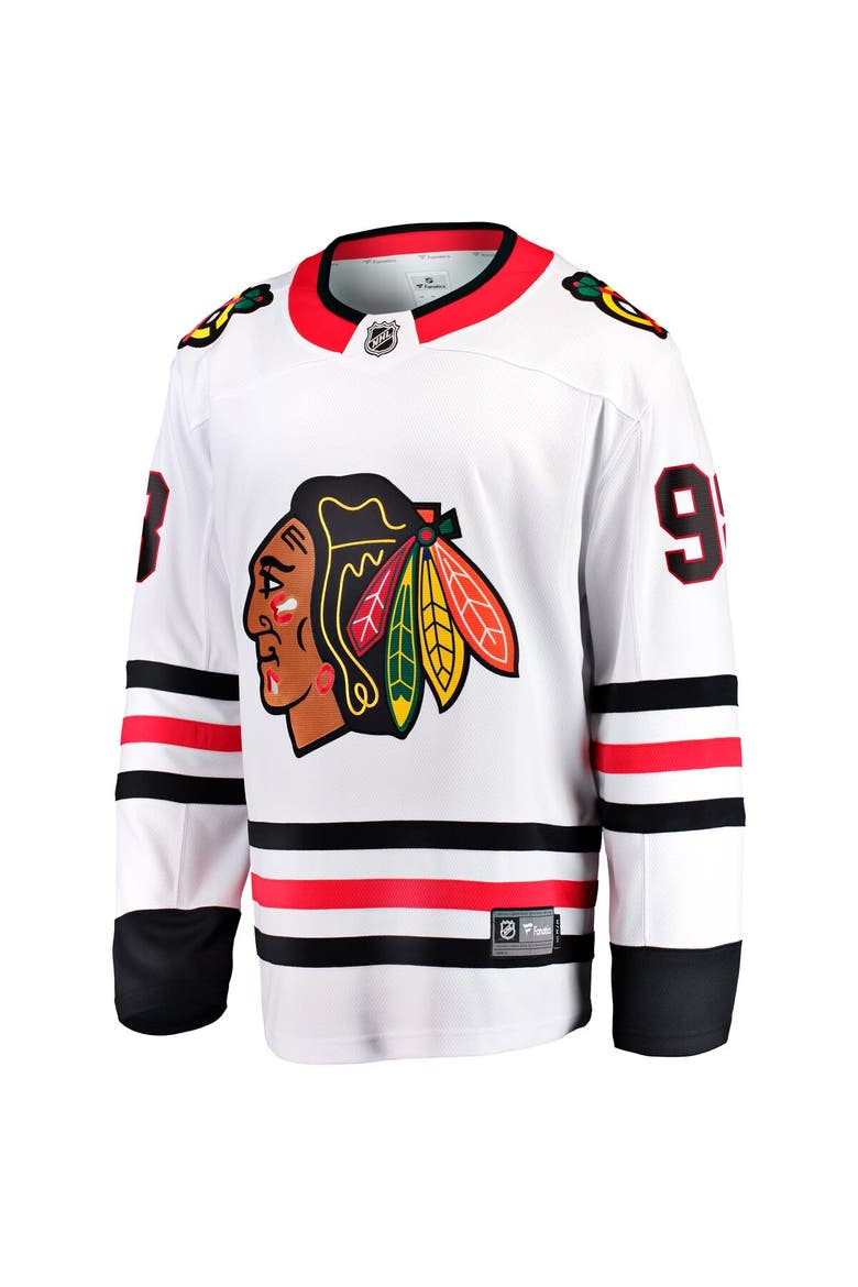 Men's Fanatics Connor Bedard White Chicago Blackhawks Away Breakaway Player Jersey, Alternate, color, White