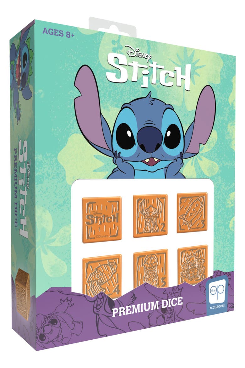 x Disney® 'Lilo & Stitch' Premium Dice Set, Main, color, BLUE MULTI