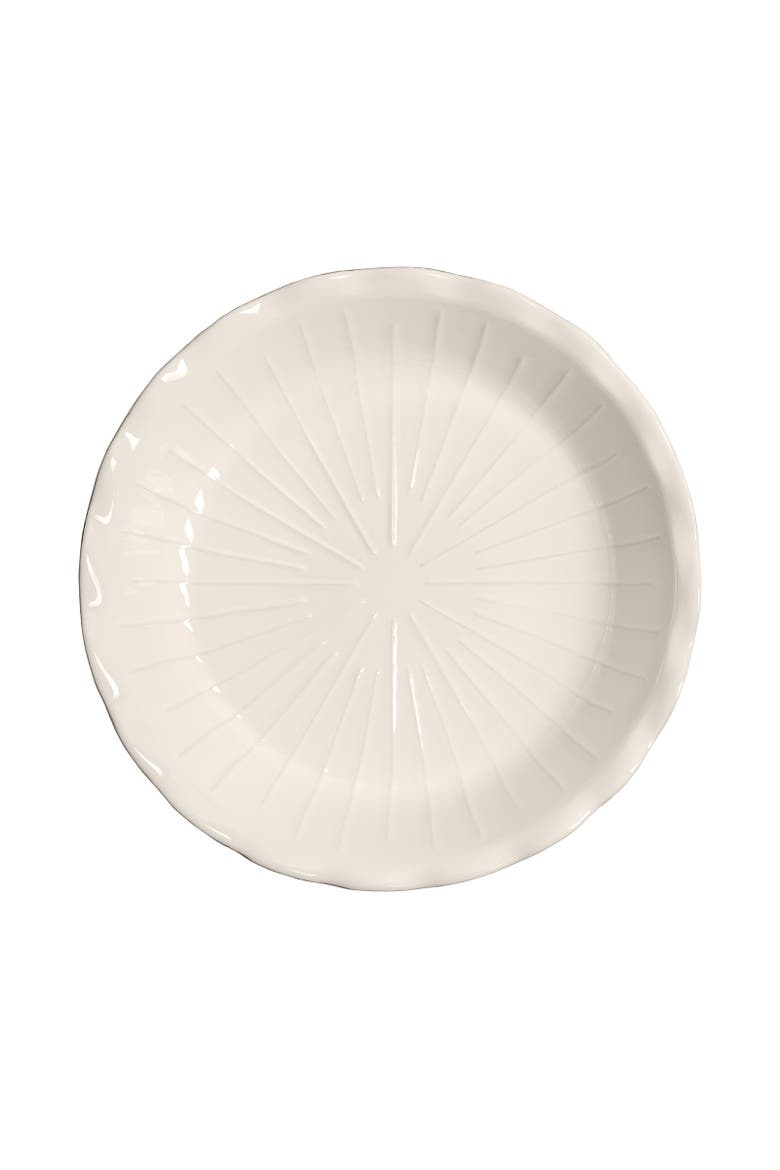 Modern Classics 9-Inch Ribbed Pie Dish, Alternate, color, Sugar
