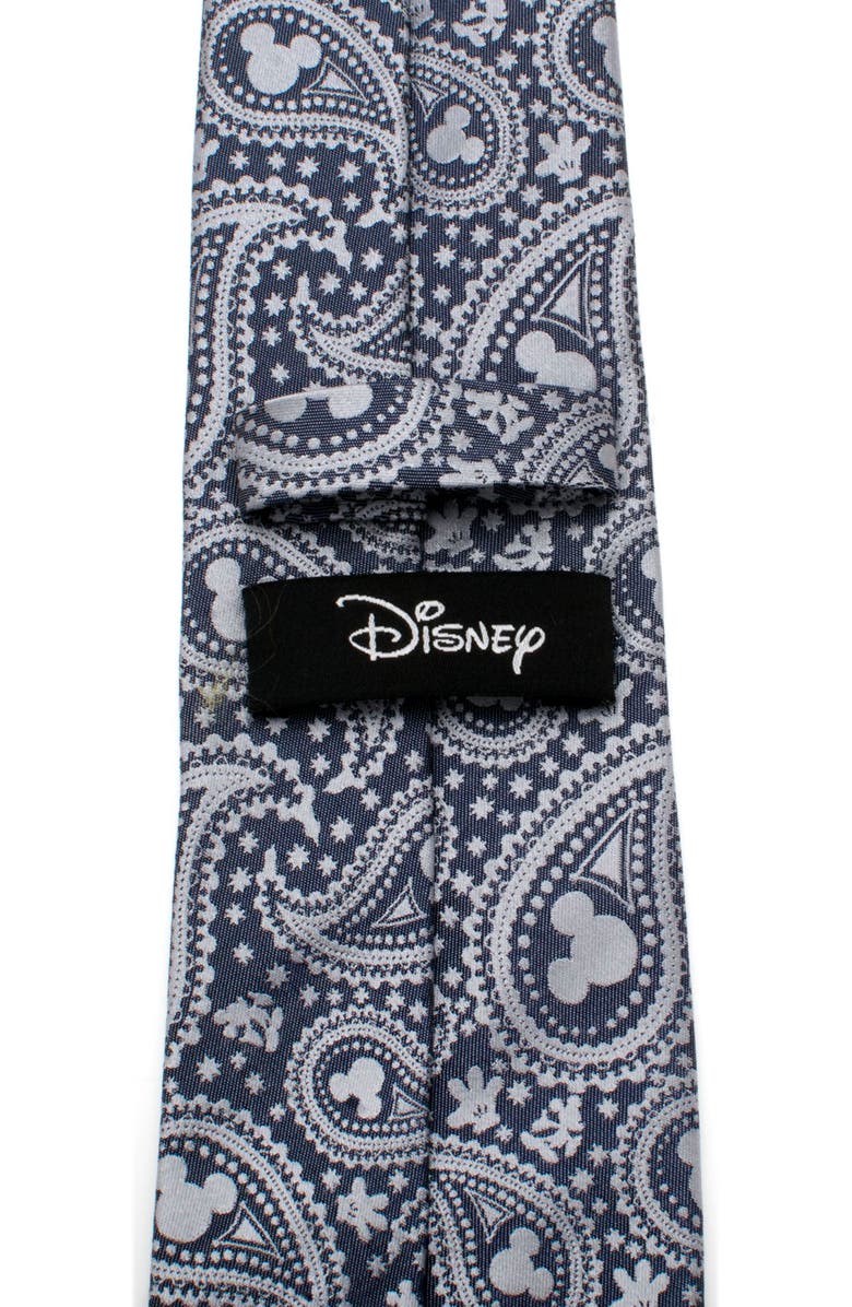 Cufflinks, Inc. Mickey Mouse Paisley Silk Tie, Alternate, color, Blue/ Grey