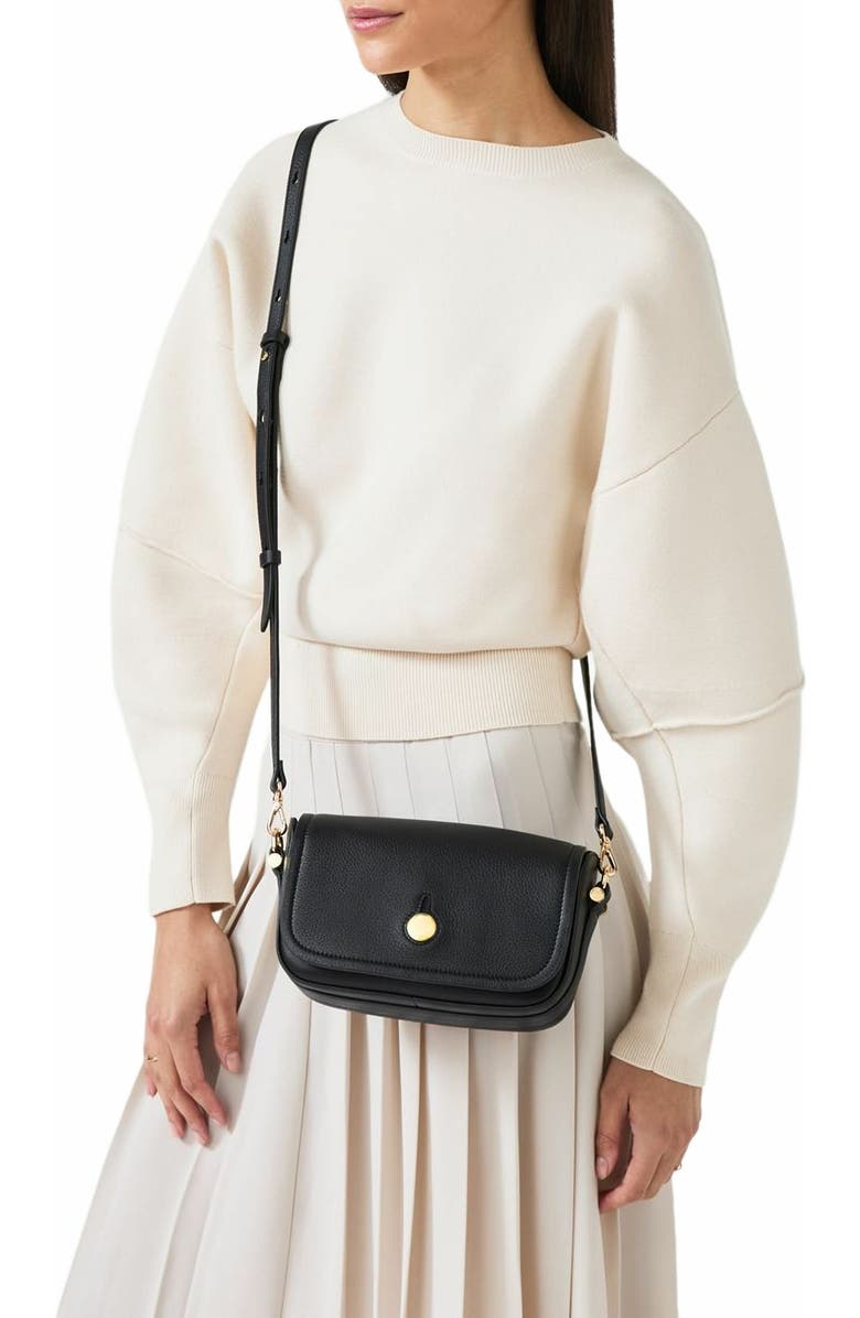 Radley Bathurst Mews Small Flapover Crossbody Bag, Alternate, color, Black