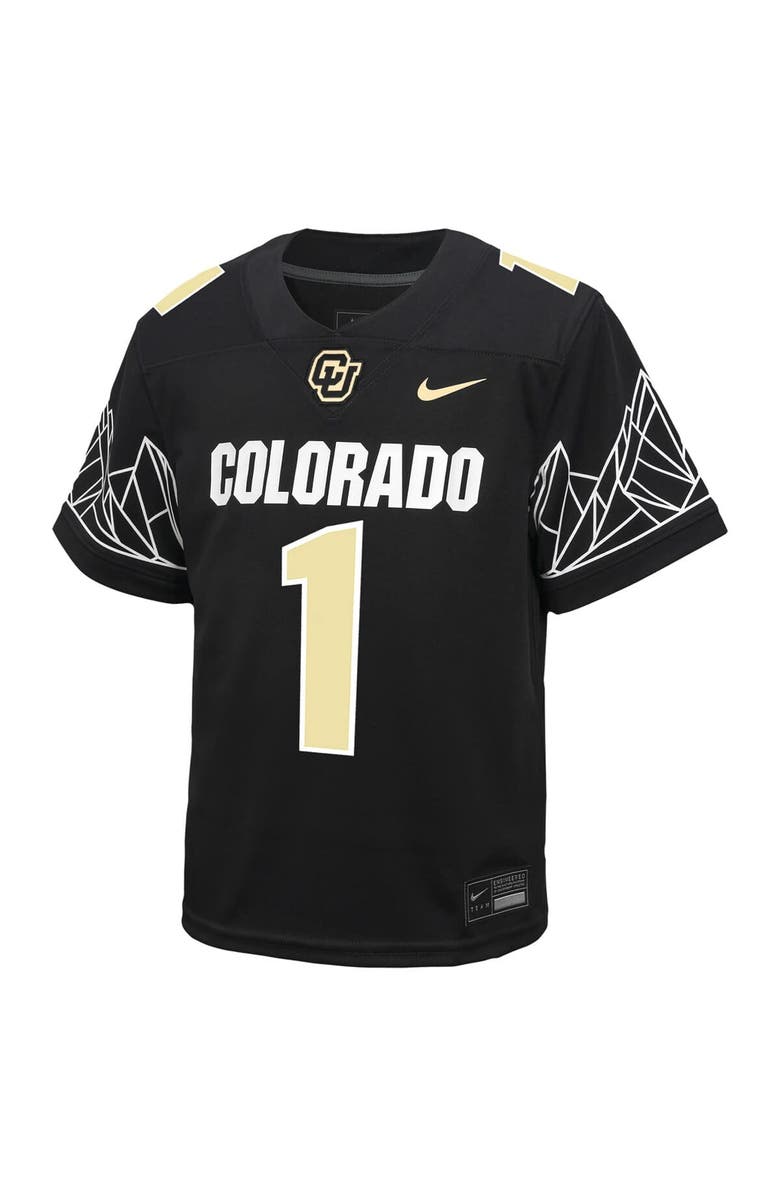 Nike Youth Nike Black Colorado Buffaloes Untouchable Replica Jersey, Alternate, color, Black